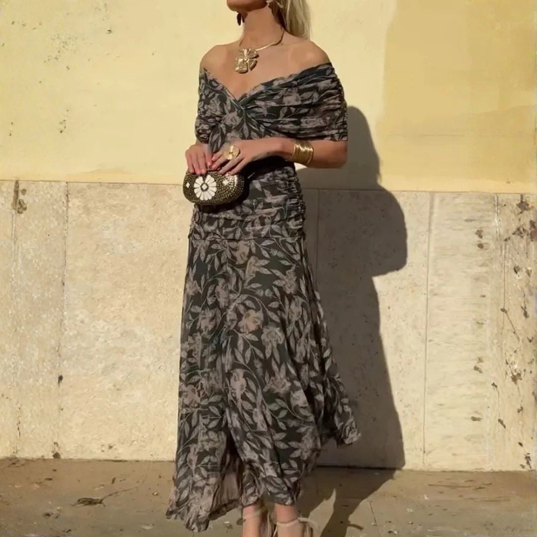 Evelyn – Robe Élégante Avec Décolleté en V