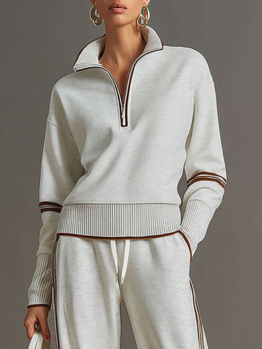 Marietta | Ensemble avec blouse et pantalon à jambes larges
