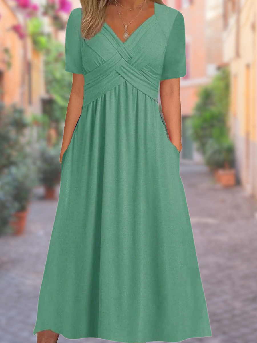 Sylvia | Robe V-Neck couvrant le ventre