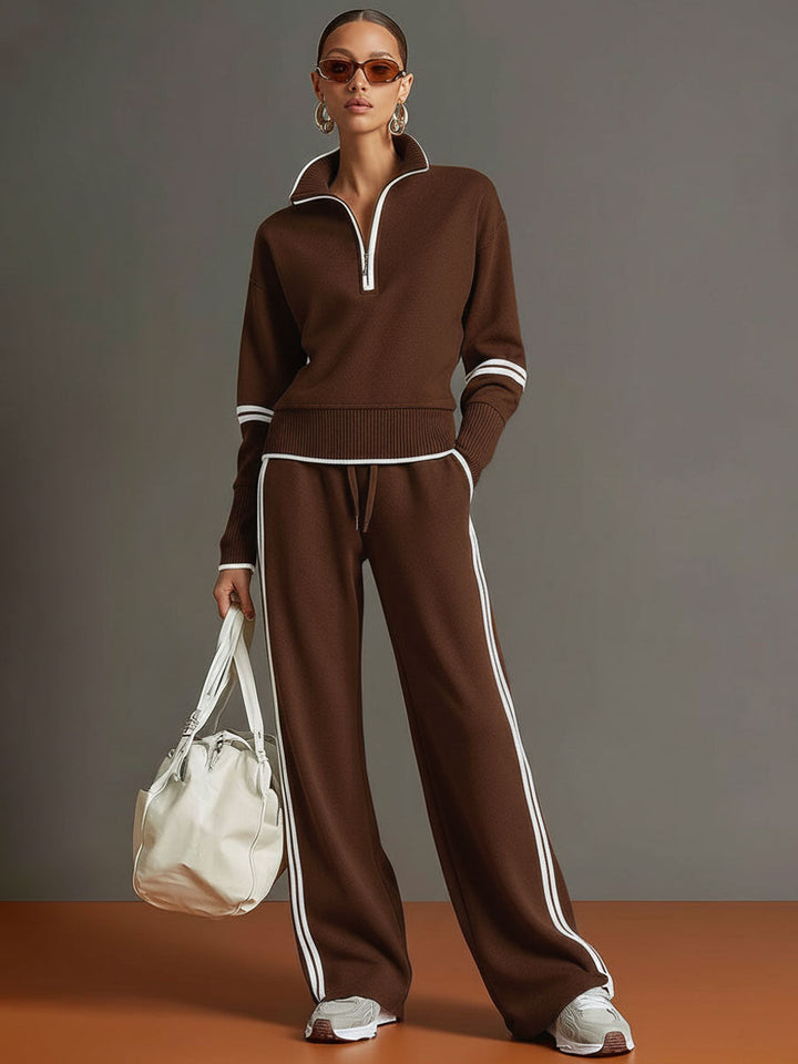Marietta | Ensemble avec blouse et pantalon à jambes larges