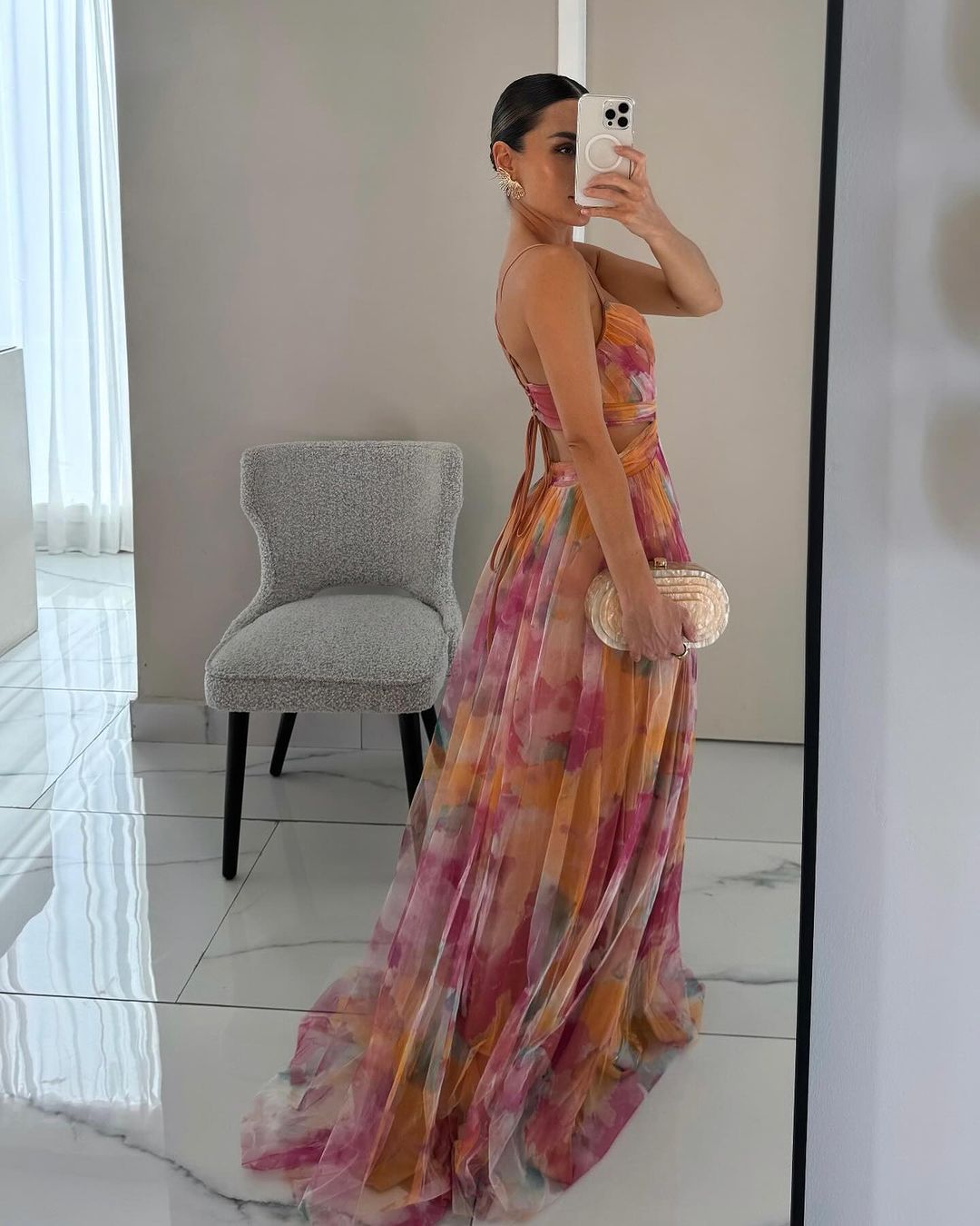 Giselle | Magnifique Maxi-robe avec Imprimé Floral