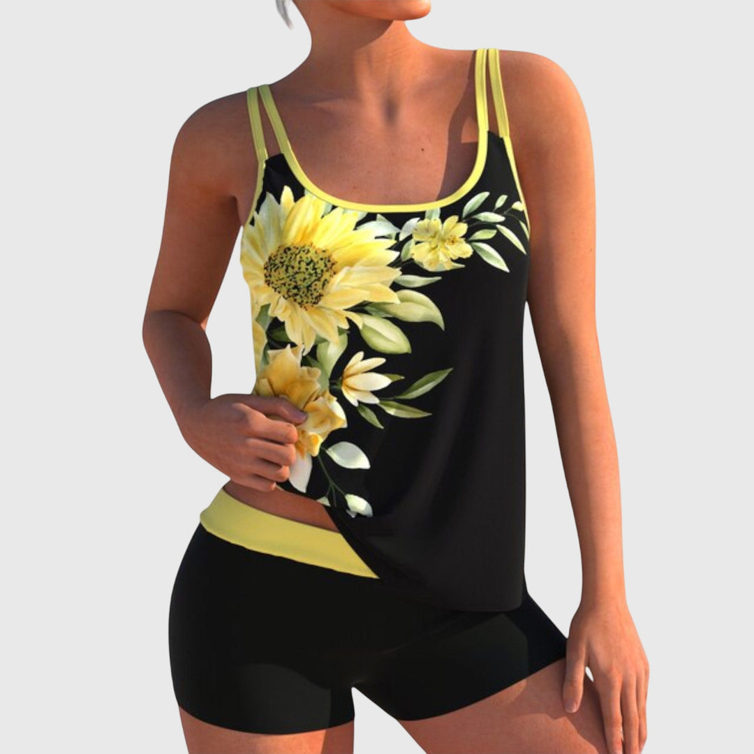 Flor | Ensemble de bain floral qui couvre le ventre