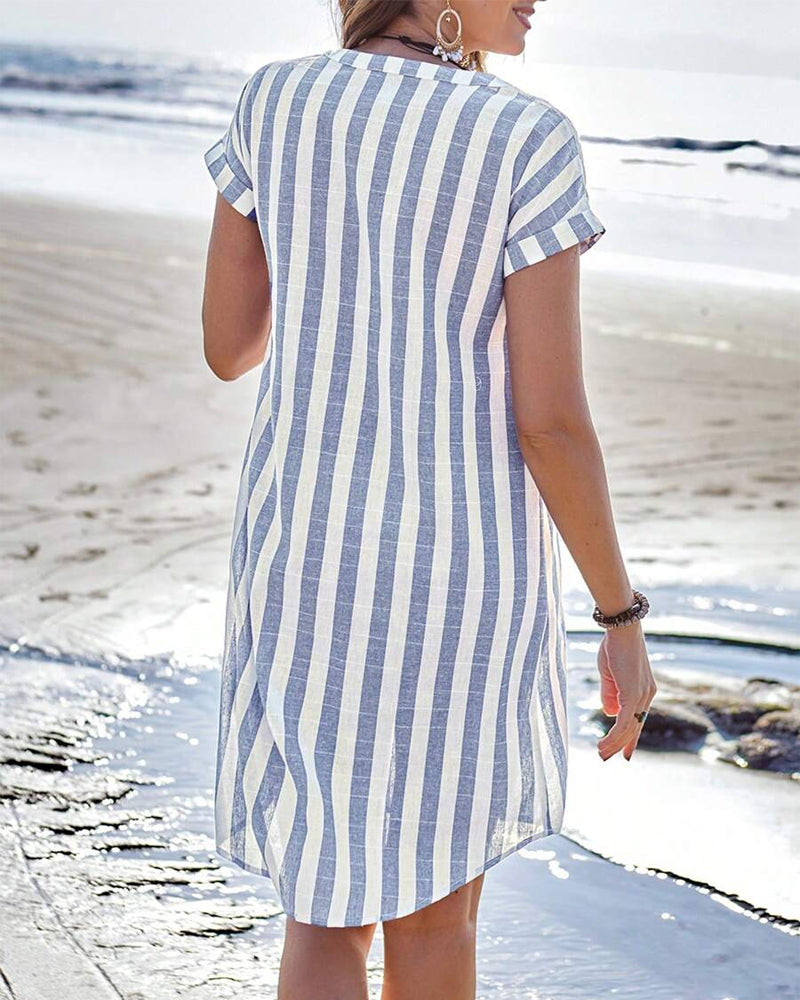 PAMELA | ROBE À RAYURES ÉLÉGANTE