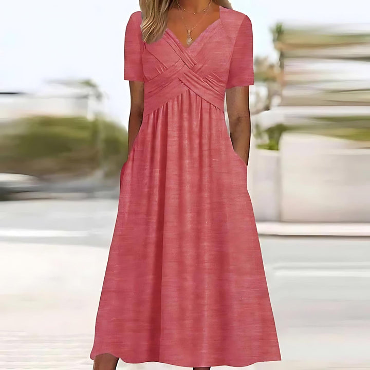 Isadora | Robe midi élégante en A
