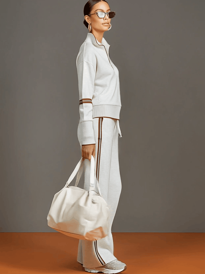 Marietta | Ensemble avec blouse et pantalon à jambes larges