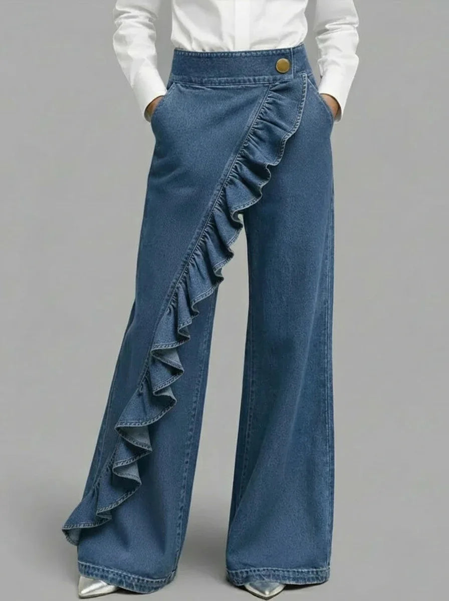 Linda | Pantalons en denim larges et confortables