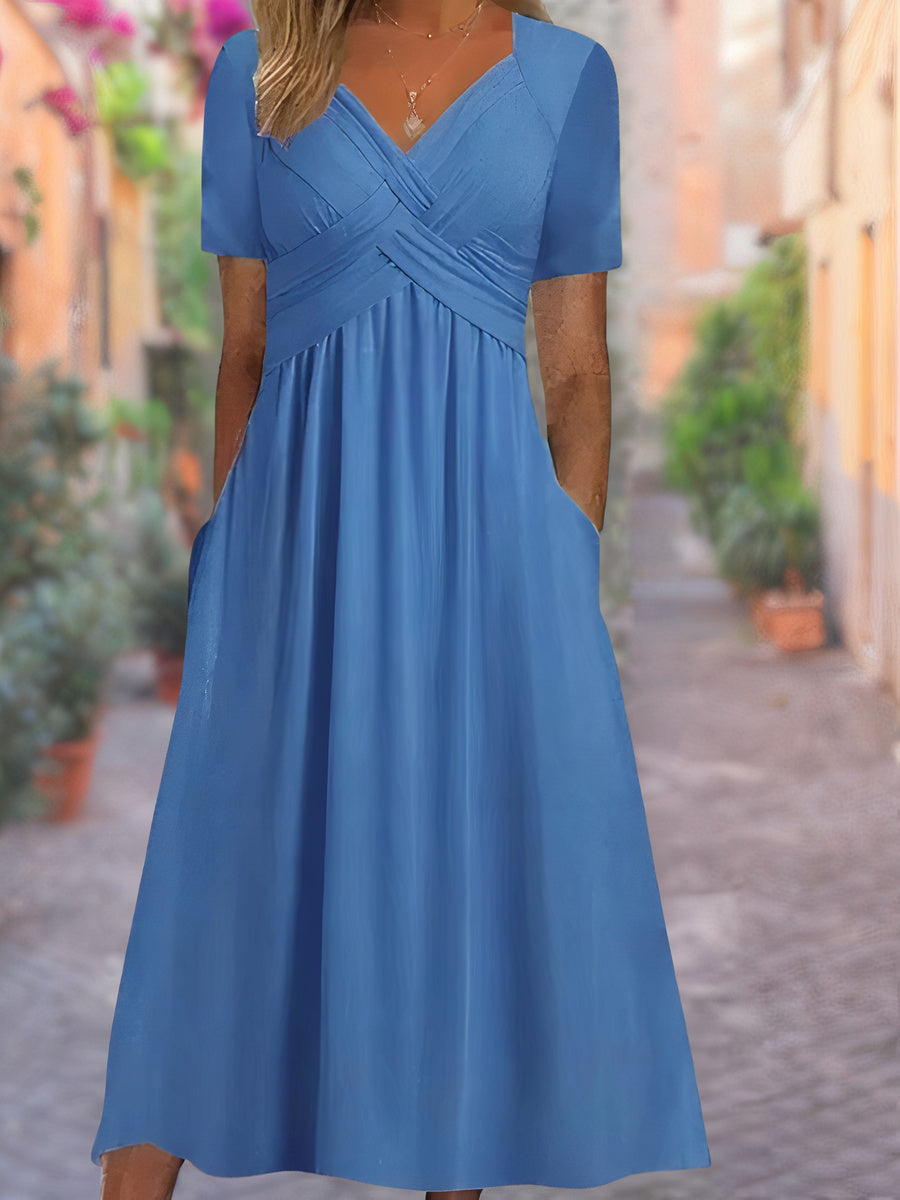 Sylvia | Robe V-Neck couvrant le ventre