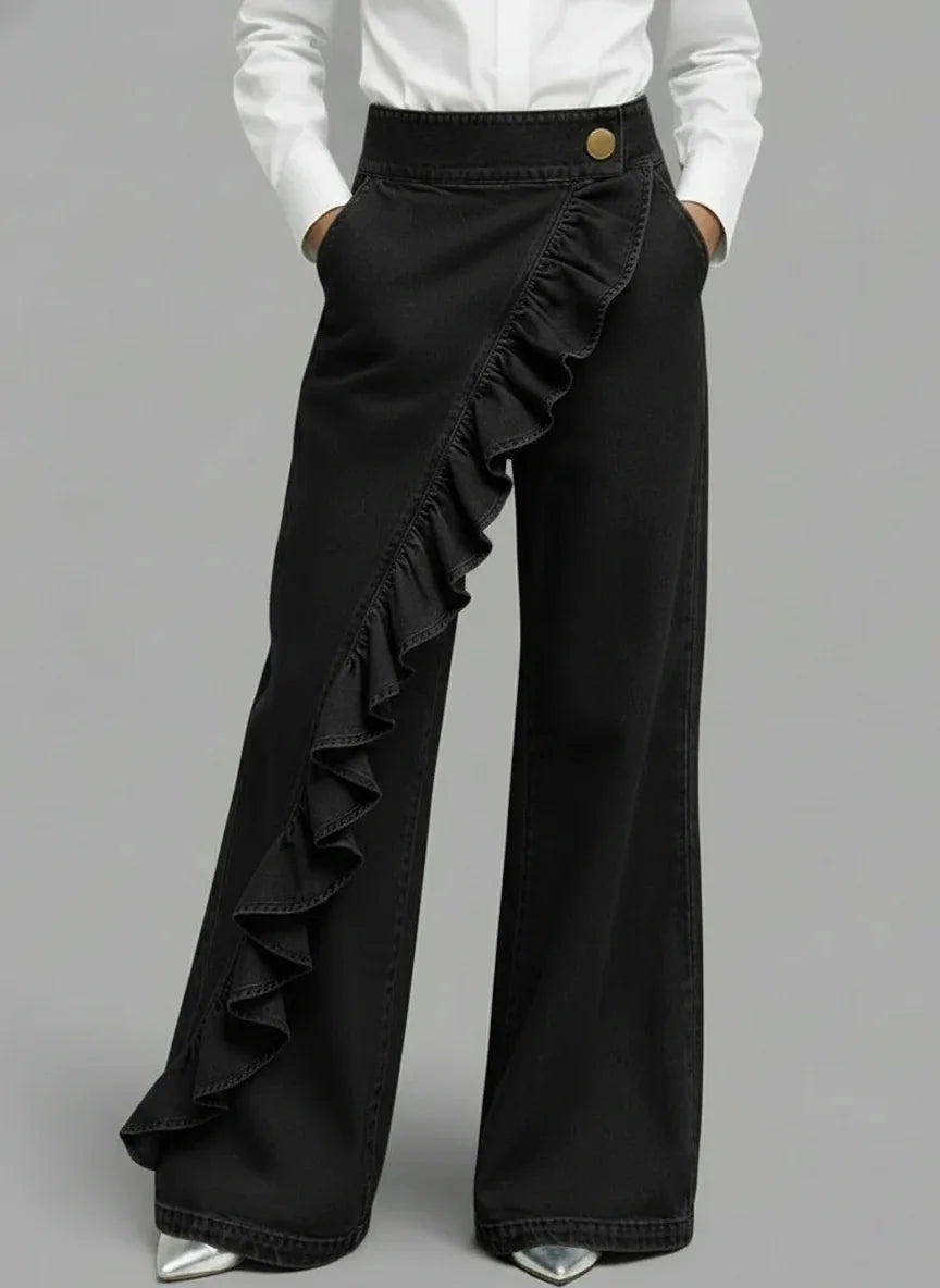 Linda | Pantalons en denim larges et confortables