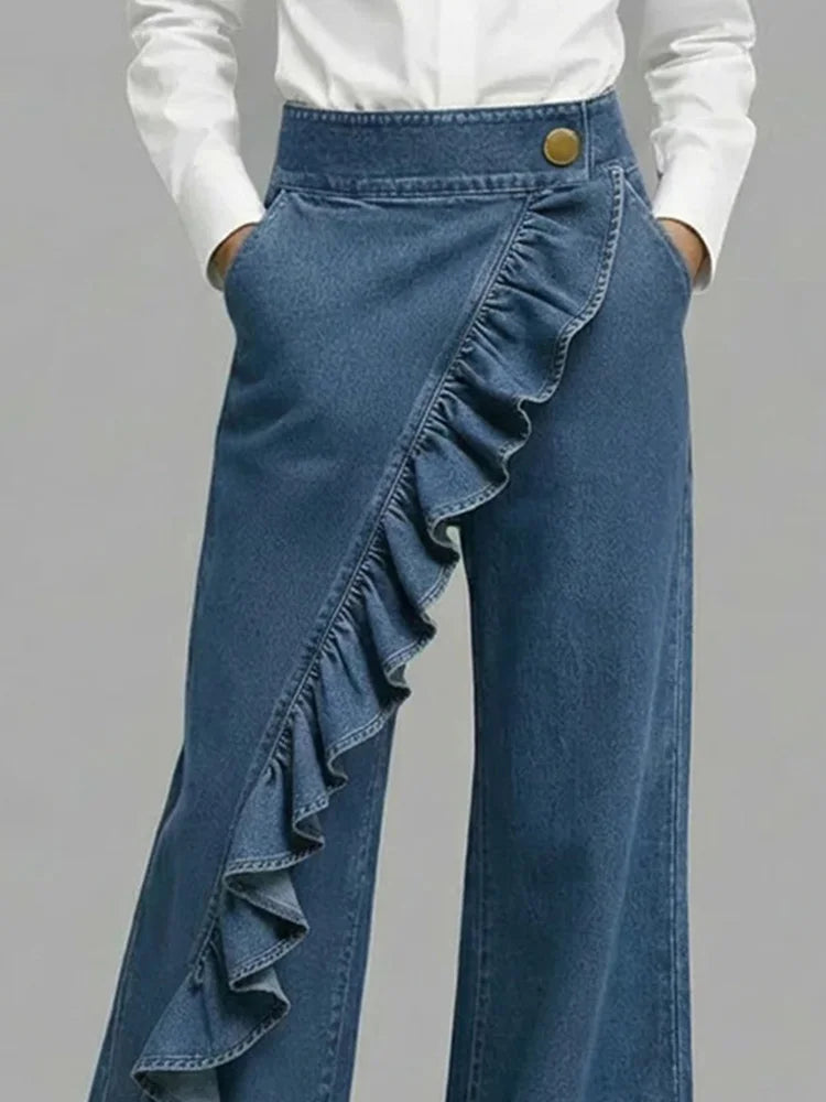 Linda | Pantalons en denim larges et confortables