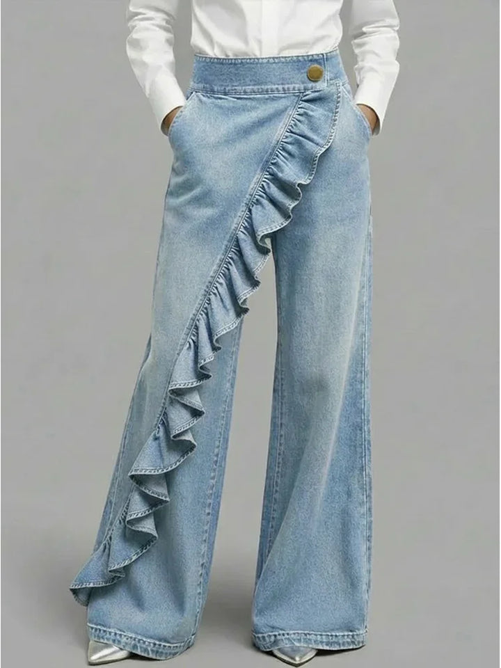 Linda | Pantalons en denim larges et confortables