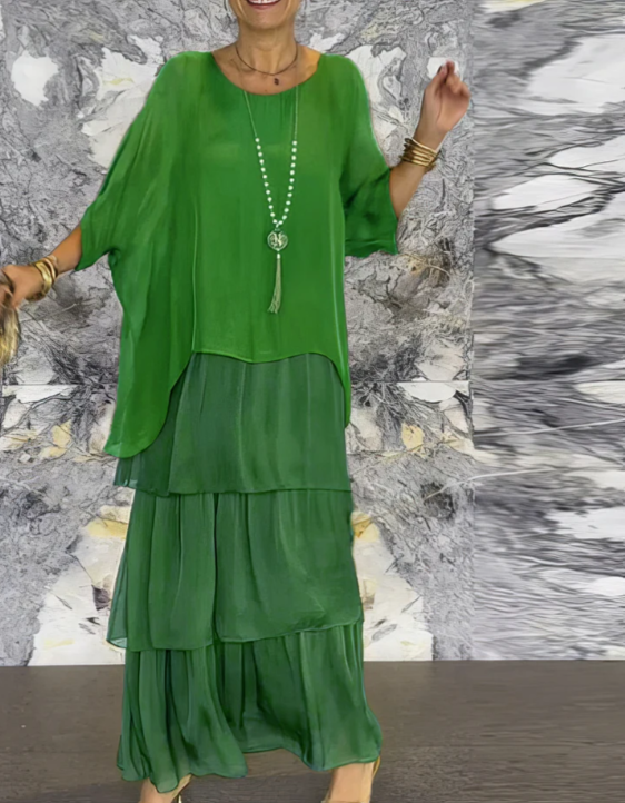 Lara | Robe Maxi Élégante Fluide