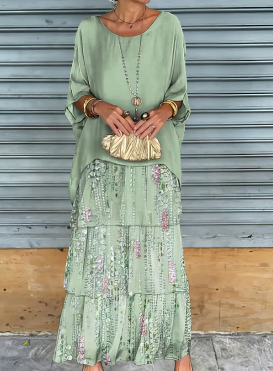 Lara | Robe Maxi Élégante Fluide