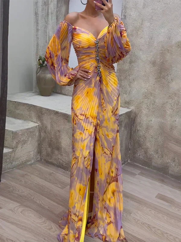 Robe Élégante avec Décolleté en V
