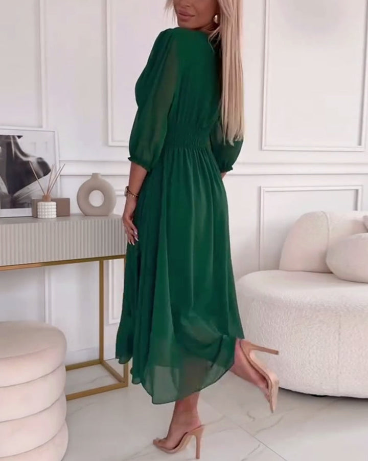 Dianne™ | Robe Taille Unie à Col en V