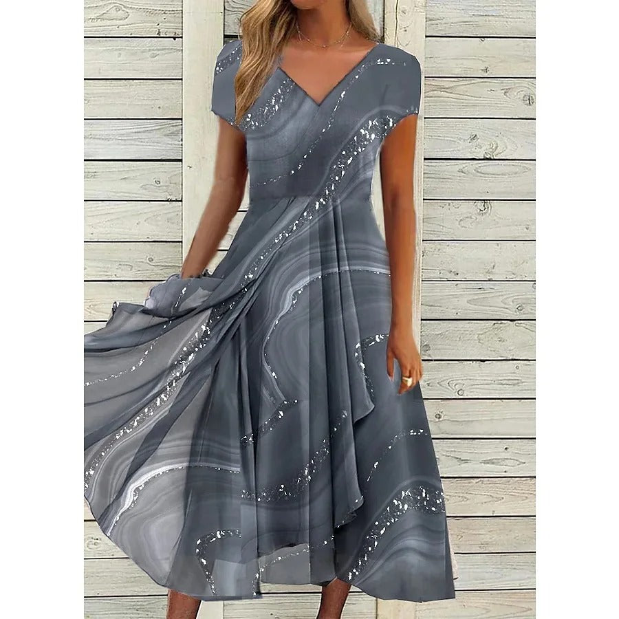 Fenella - Robe Midi à Col V
